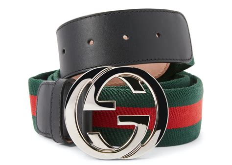 gucci sherry line silver-tone belt green red|gucci straps green and red.